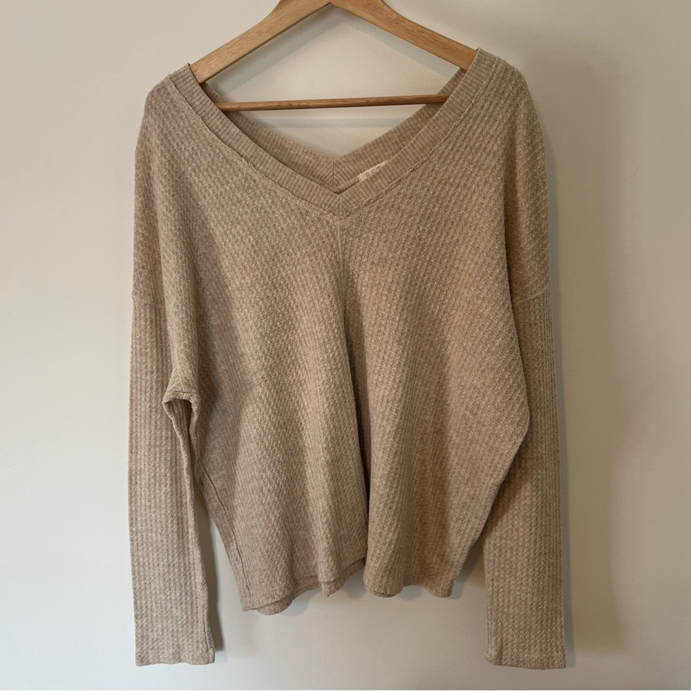 Cozy V-Neck Long Sleeve Top